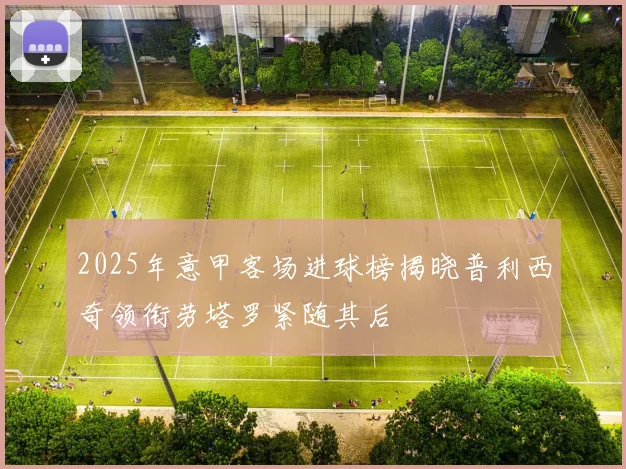 2025年意甲客场进球榜揭晓普利西奇领衔劳塔罗紧随其后